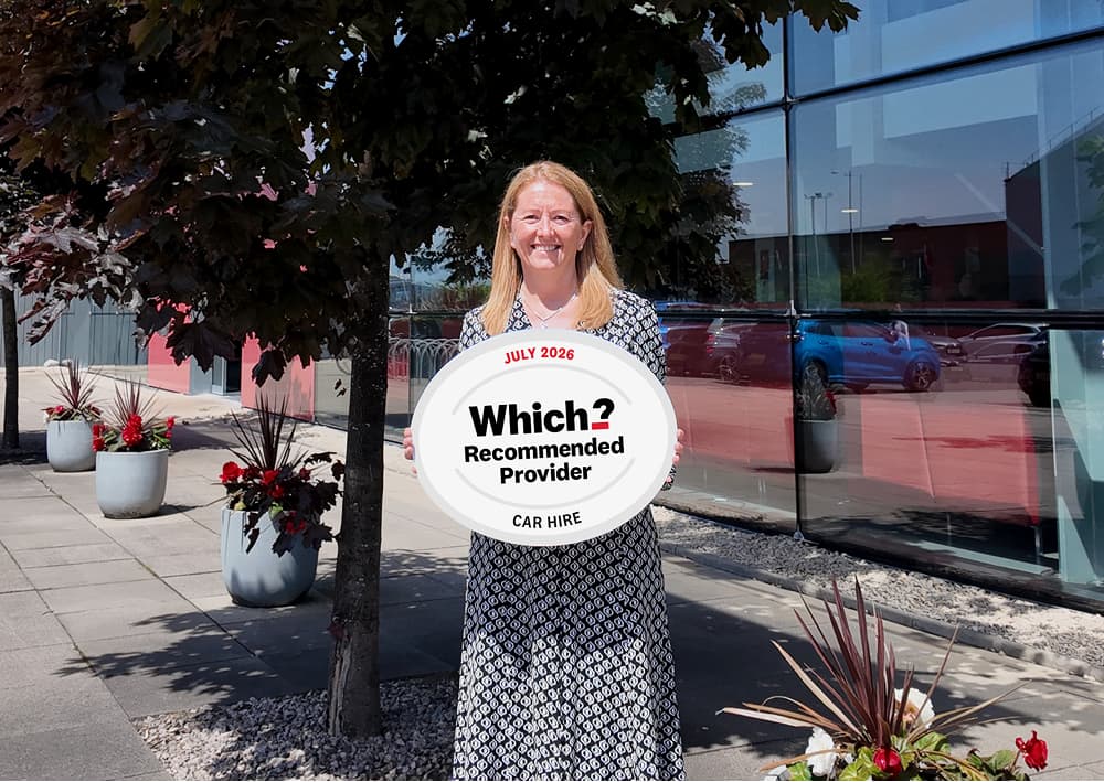 Margaret Speirs, Group Customer Services and Rental Director at Arnold Clark holding Which? - Recommended Provider July 2026 plaque