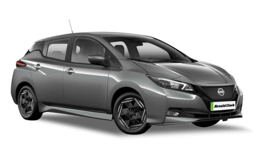 Grey Nissan Leaf