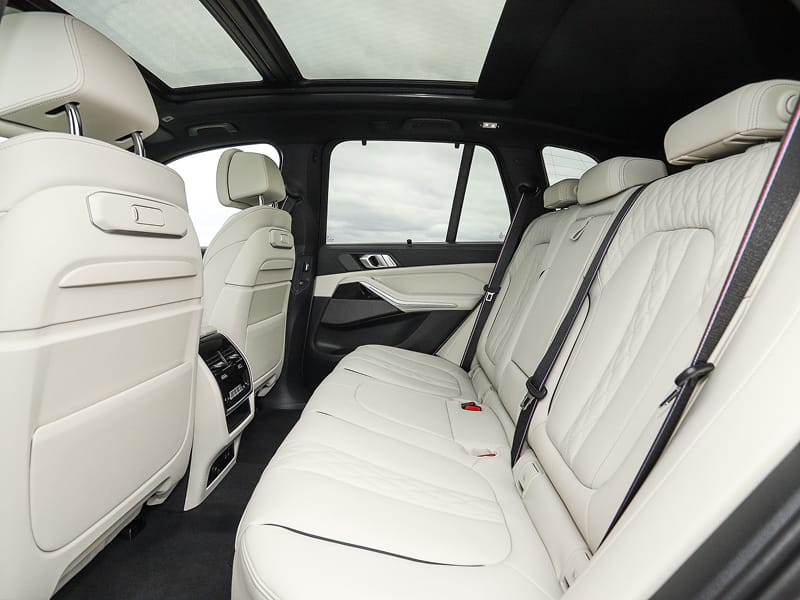 BMW X5 rear interior
