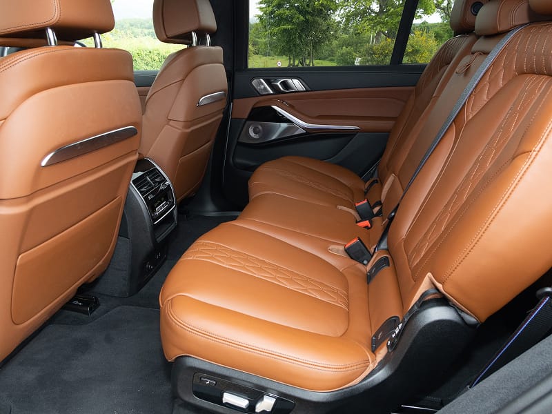 BMW X7 rear interior