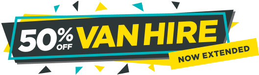 50% off Van Hire Extended